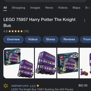 Knight bus HARRY POTTER all pieces there no box